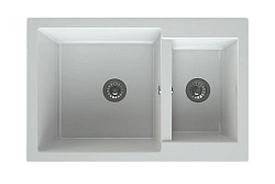 MAXSTONE Мойка глянцевая MS-19 (белый металлик) 775*505*215